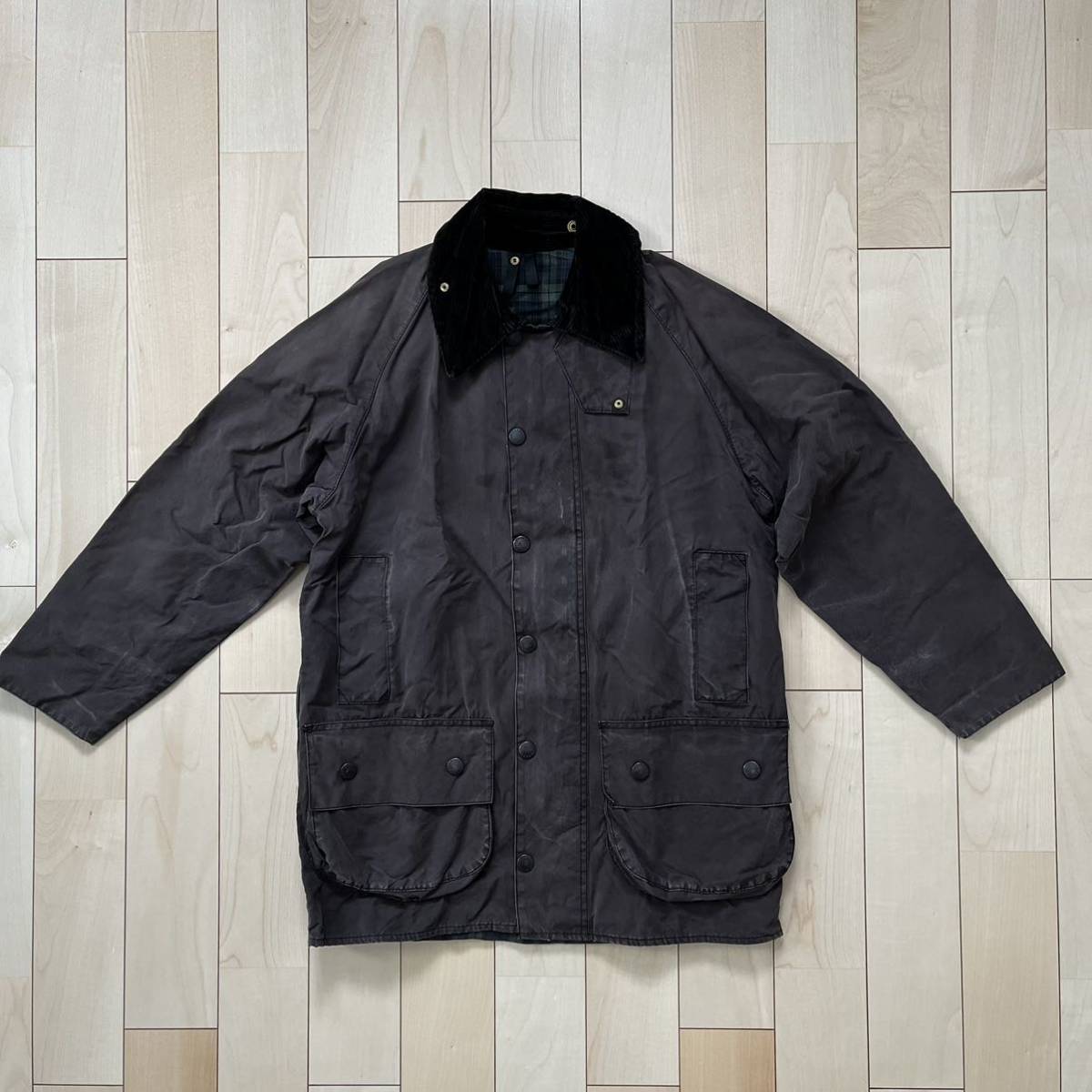 Barbour バブアー Beaufort ビューフォートSIZE38 90S 希少ブラック ...