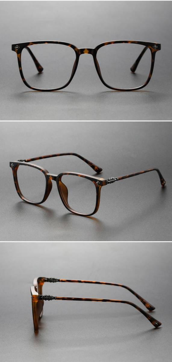 特価★送料無料 極美品 全フレーム 復旧 文芸型 簡約な眼鏡 スクエア型 ファッション メガネフレーム カラー選択可C010_画像6