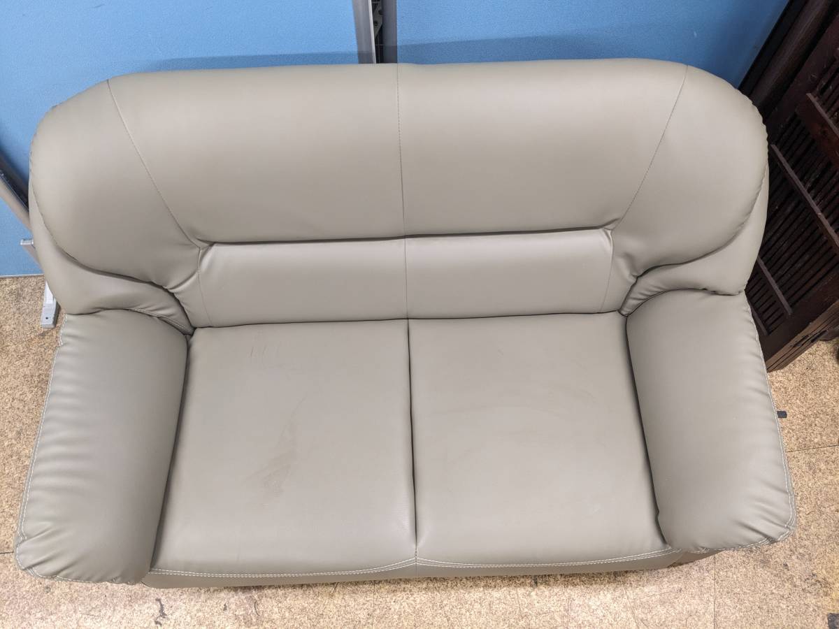 2P sofa 2 seater . two seater . soft leather imitation leather leather simple modern stylish OS