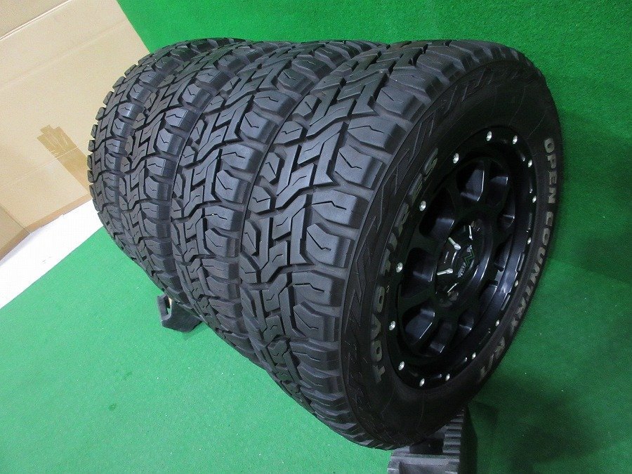 良品★MID NITROPOWER 16インチ 16×6.5J +38 2022年製/バリ溝★TOYO TIRES/オープンカントリー R/T 215/65R16 4本[ハイエース/キャラバン]_画像9