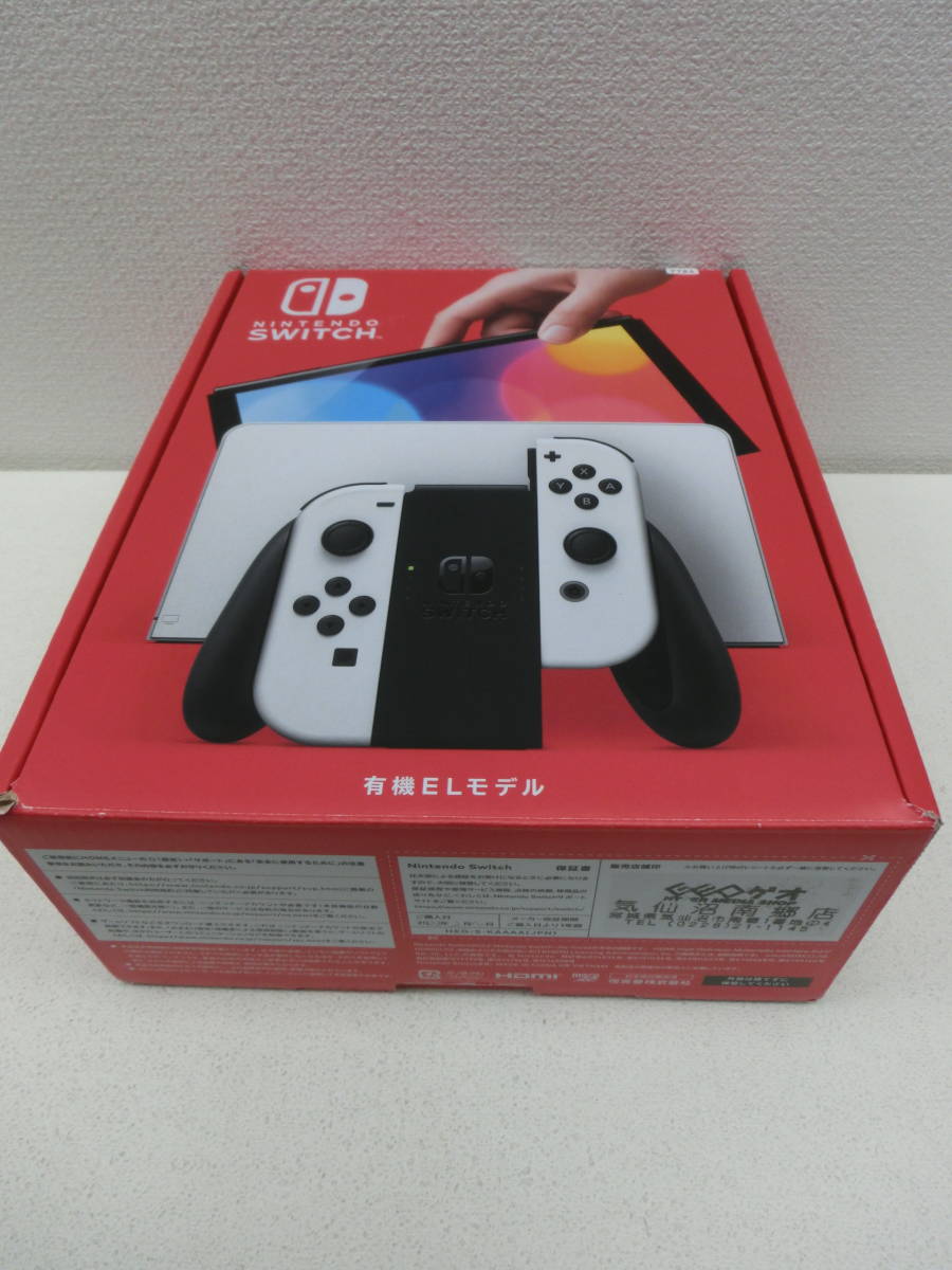 it/381847/2310/ニンテンドー　Nintendo Switch本体　有機ELモデル Joy-Con(L)/(R) ホワイト　HEG-S-KAAAA/メーカー保証残有り