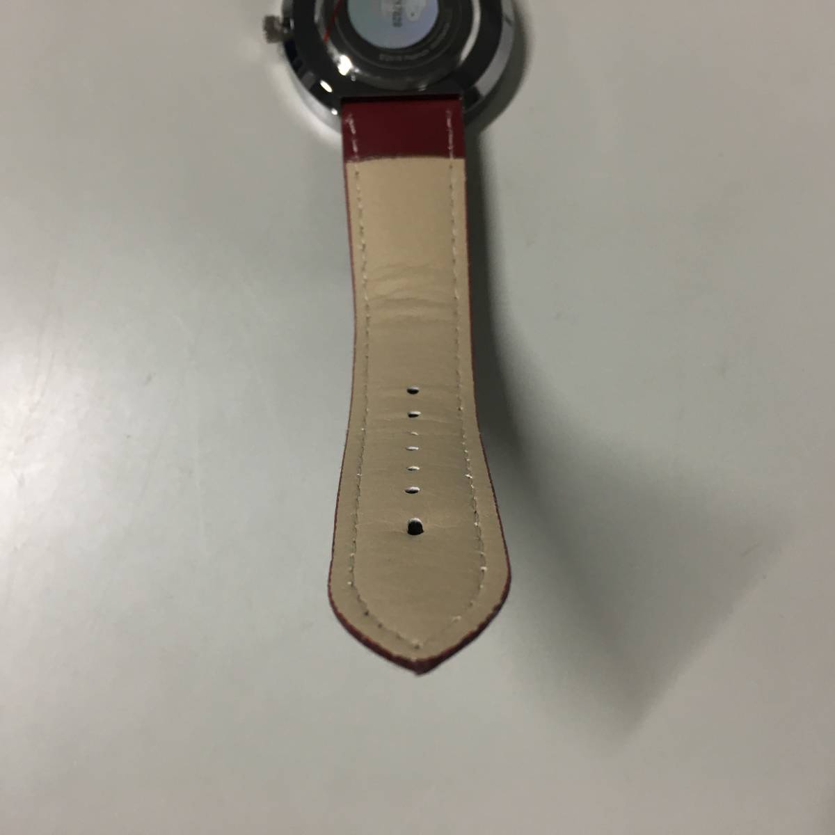 ●スヌーピー 赤 革ベルト 腕時計　【23/1003/01_画像7