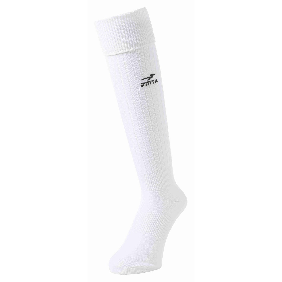 ★新品 FinTA フィンタ サッカーソックス ゲームストッキング soccer socks 22-24 ホワイト×ブラック 白×黒_画像1