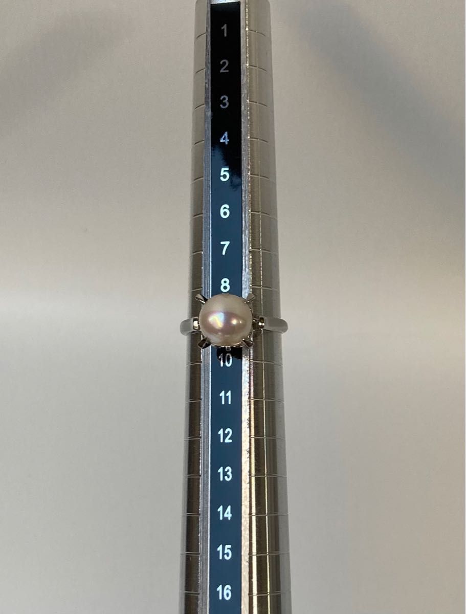 TASAKI タサキ 最高級 8mm 一粒パール 真珠 約9号 縦爪 プラチナ TASAKI タサキ 最高級 8mm 一粒パール 真珠 約9号 縦爪 プラチナ