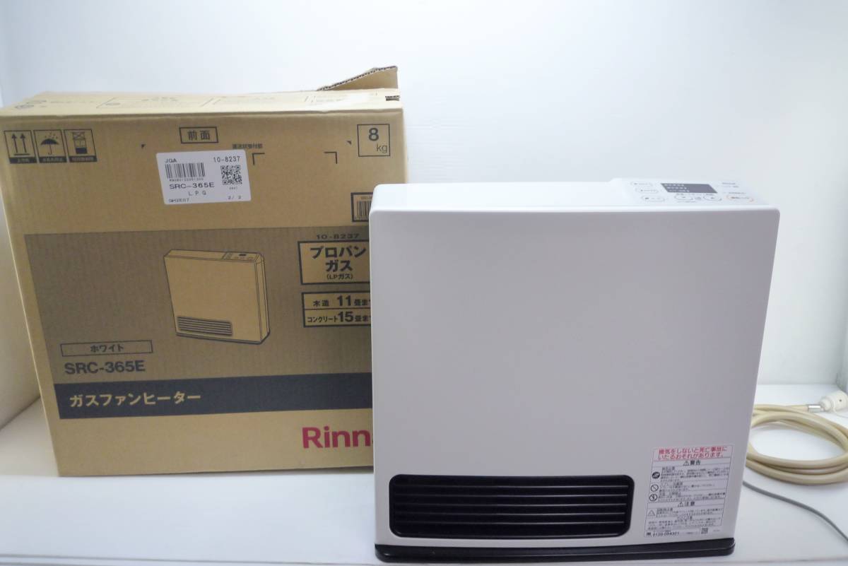 N6744ta 美品 リンナイ LPガス用 ガスファンヒーター SRC-365E 19年製 暖房器具_画像1