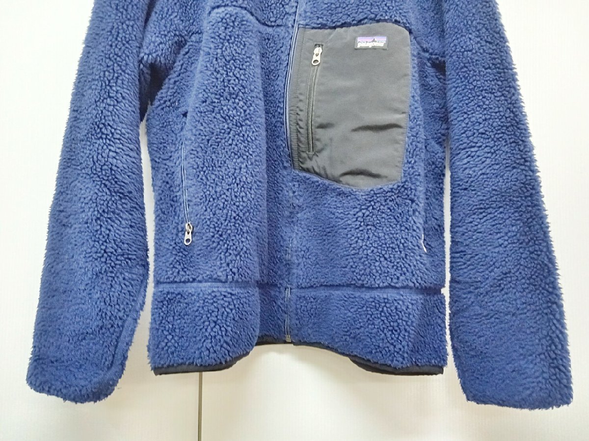 [12B-510-016-1] Patagonia パタゴニア レトロジャケット フリース アウター サイズM ネイビー_画像4