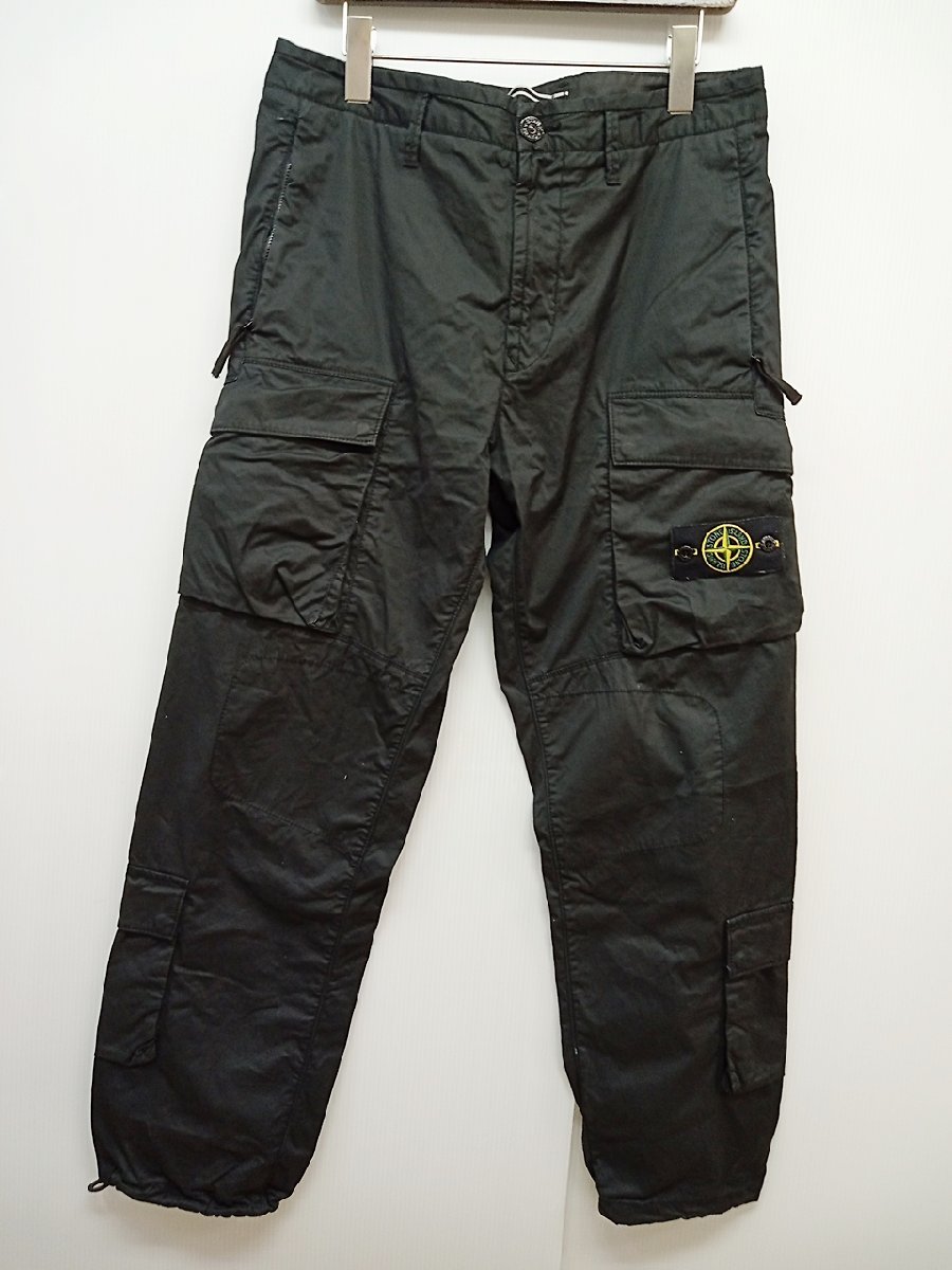 [12B-510-127-1] STONE ISLAND ストーンアイランド カーゴパンツ W31 TYPE RE ブラック_画像1