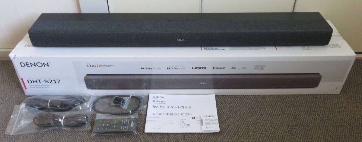 人気新品 ○○【美品】 DENON DHT-S217 Dolby Atmosサウンドバー