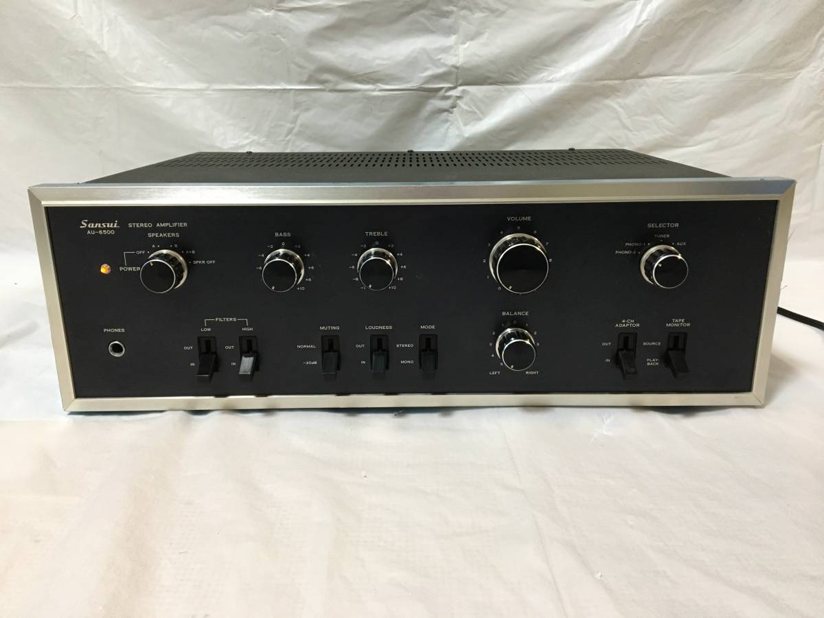 ラッピング不可】 AU-6500 サンスイ SANSUI 〇N390〇動作品 ステレオ