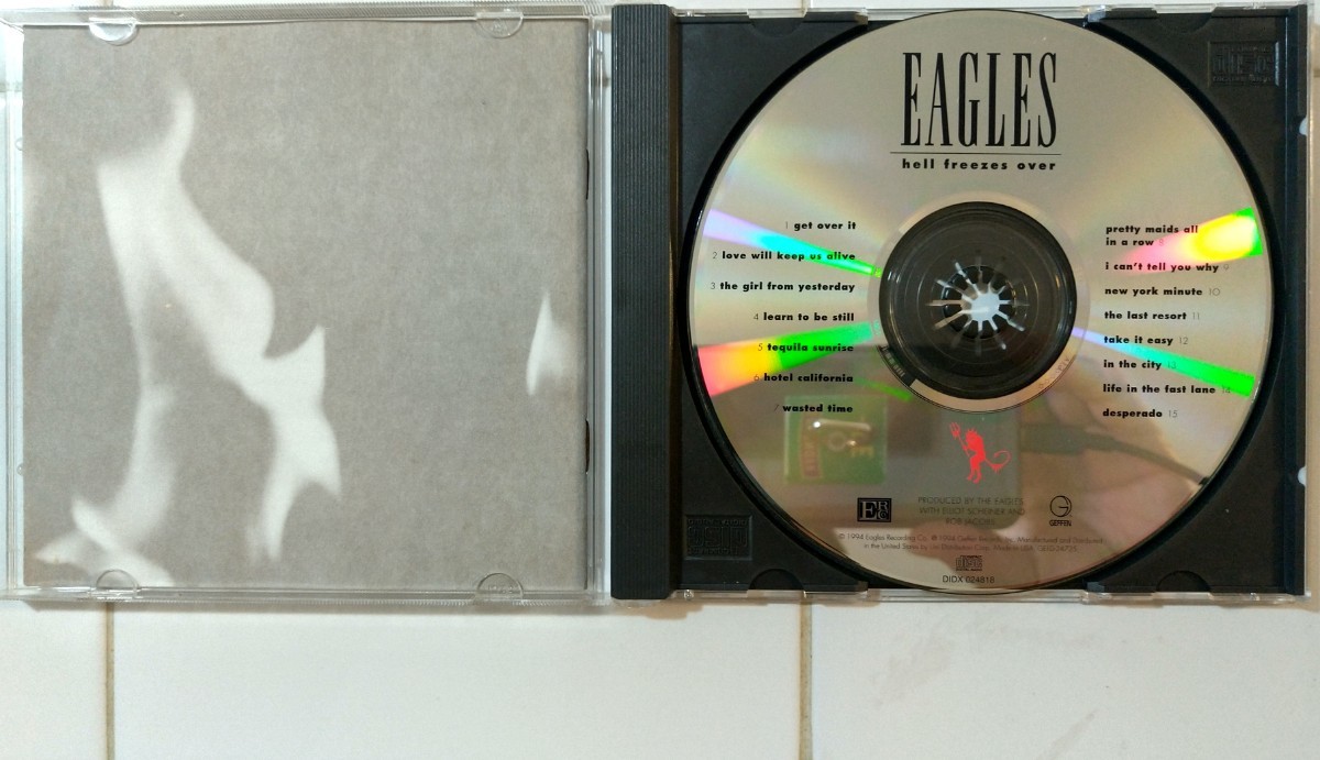 スリーブケース仕様 THE EAGLES イーグルス/HELL FREEZES OVER (US盤) ホテル・カリフォルニア グレン・フライ ドン・ヘンリー ティモシーB_画像5