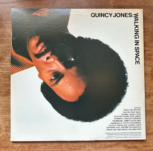 QUINCY JONES　クインシー・ジョーンズ　WALKING IN SPACE　レコード_画像2