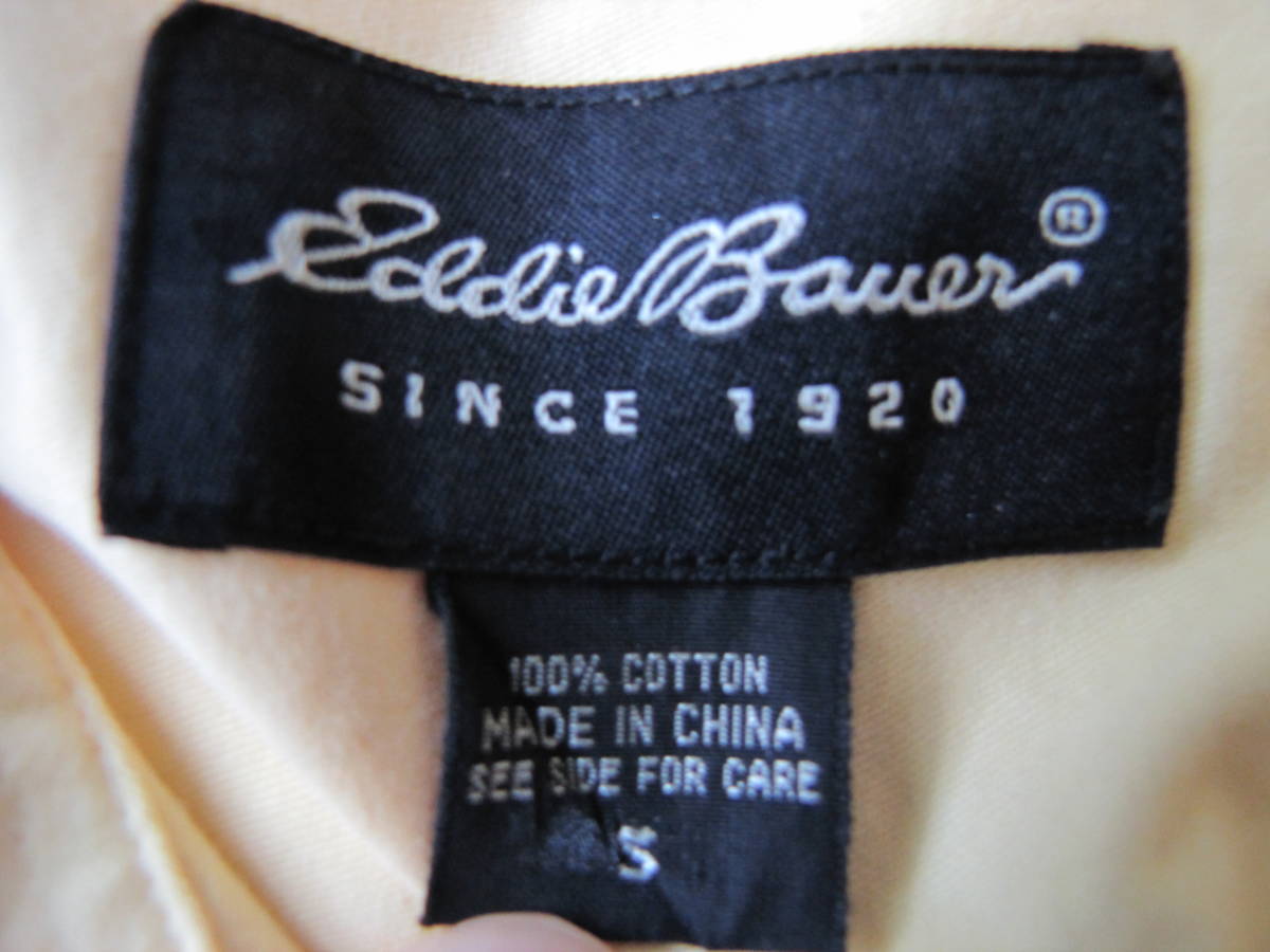 Eddie Bauer エディーバウアー　ボタンダウンシャツ メンズS（USサイズ） イエロー　 長袖シャツ _画像3