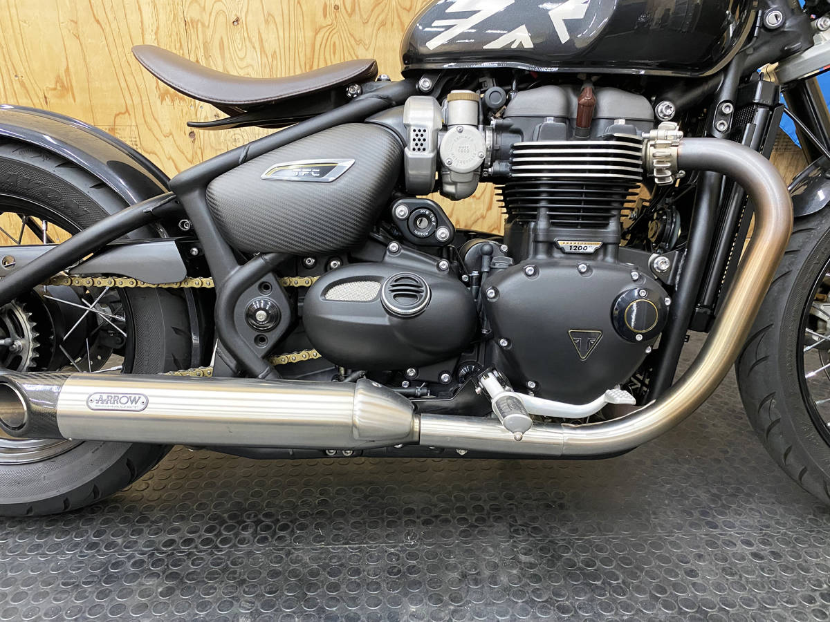 美車 限定モデル トライアンフ　ボンネビルボバー TFC 世界限定750台 No.111 TRIUMPH Bonnevill Bobber TFC_画像9