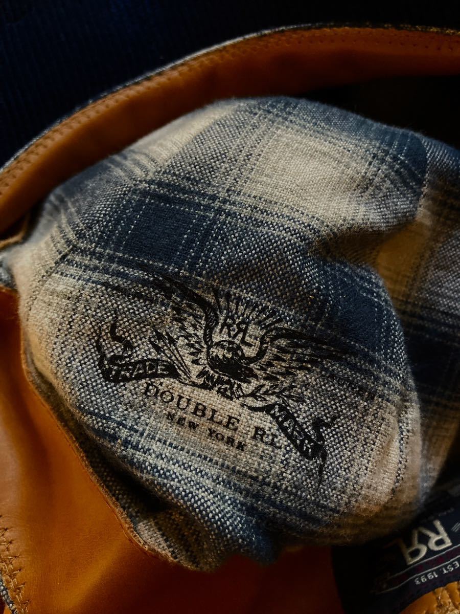 RRL インディゴコーデュロイキャスケット L 天然インディゴ 1920sの8パネルニュースボーイキャップ デニム_画像4