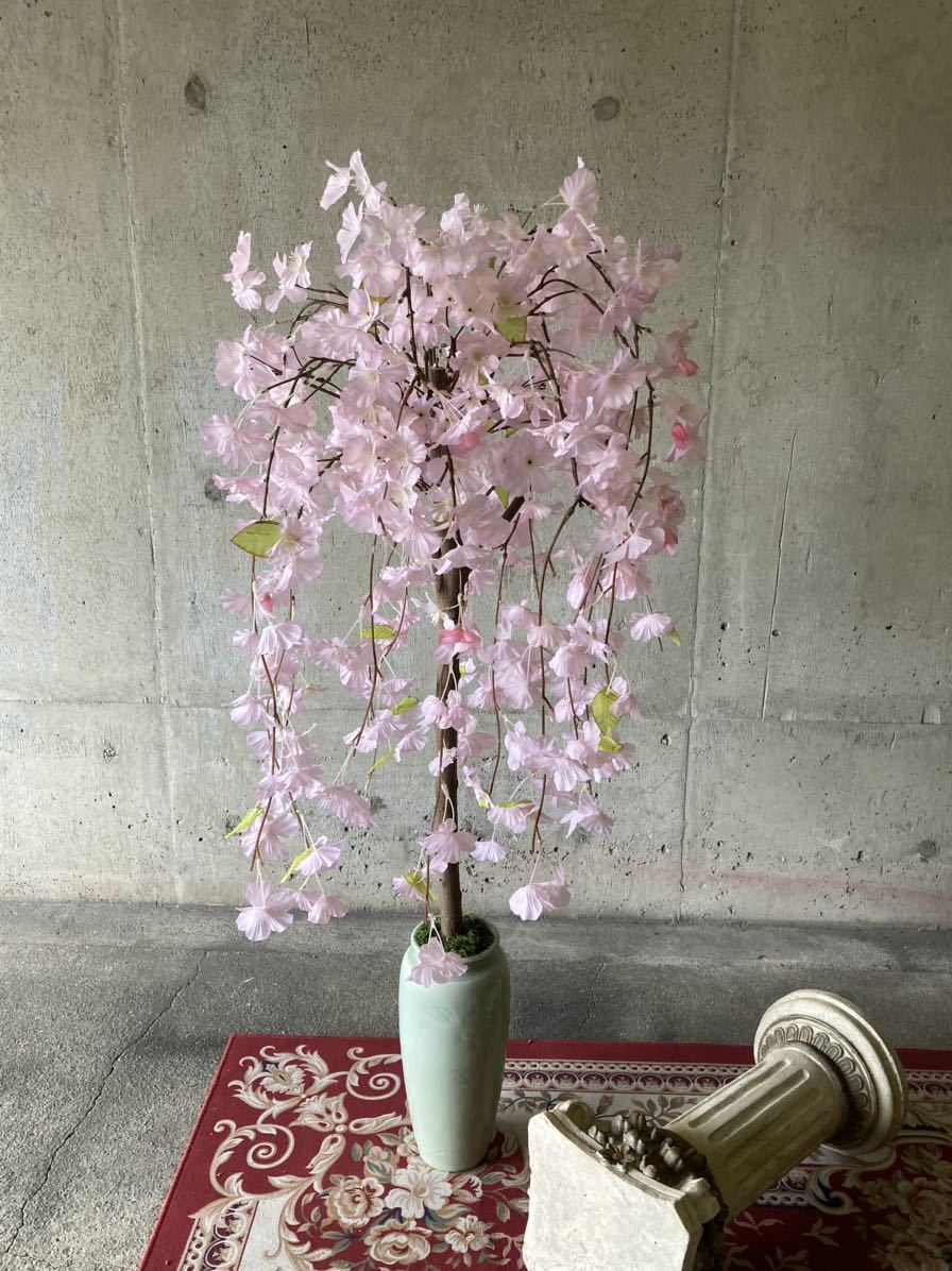 光触媒 人工観葉植物 ウォールグリーン フェイクグリーン 枝垂れ桜