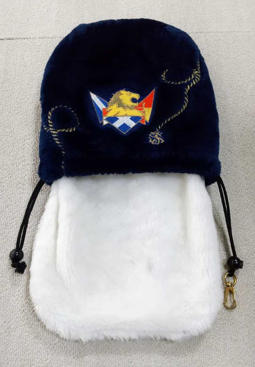 j\'sje.z accessory pouch boa material pouch type embroidery jumbo tail cape rare thing! hard-to-find! condition superior article present condition exhibition 