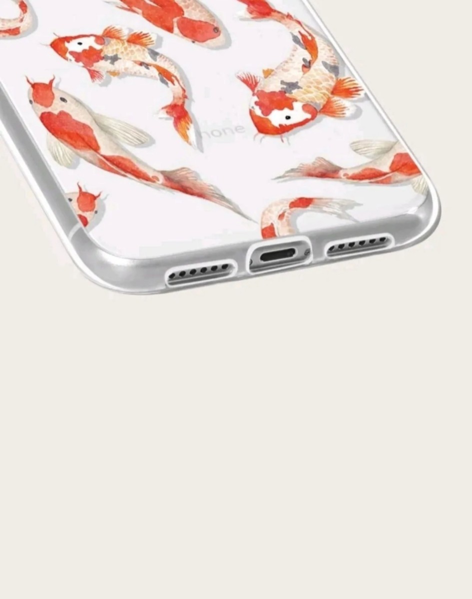 iPhone12mini common carp goldfish ... lovely leather (*V*)ii!! iPhone case 