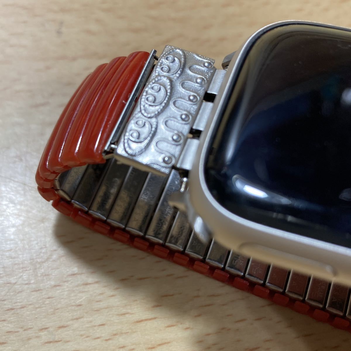 swatch 伸縮ベルト　蛇腹ベルト Apple Watch対応 SWATCH elastic expanding strap band Apple Watch conpatibleアップルウォッチバンド _ベルトのみの出品です