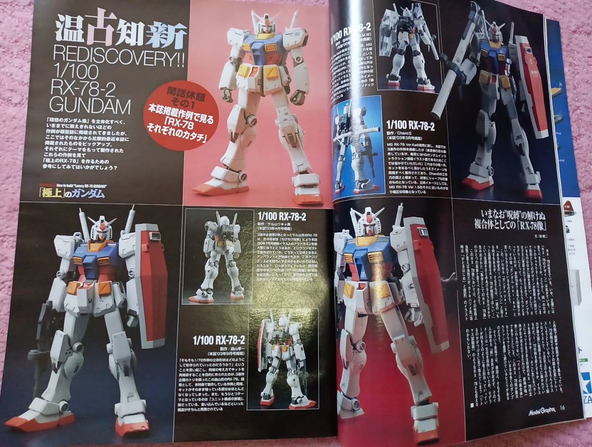 月刊モデルグラフィックス 2008年2月号 特集「『極上』のガンダム 本気で極める1/100 MG RX-78 完璧攻略ガイドブック」(Vol.279)_画像3