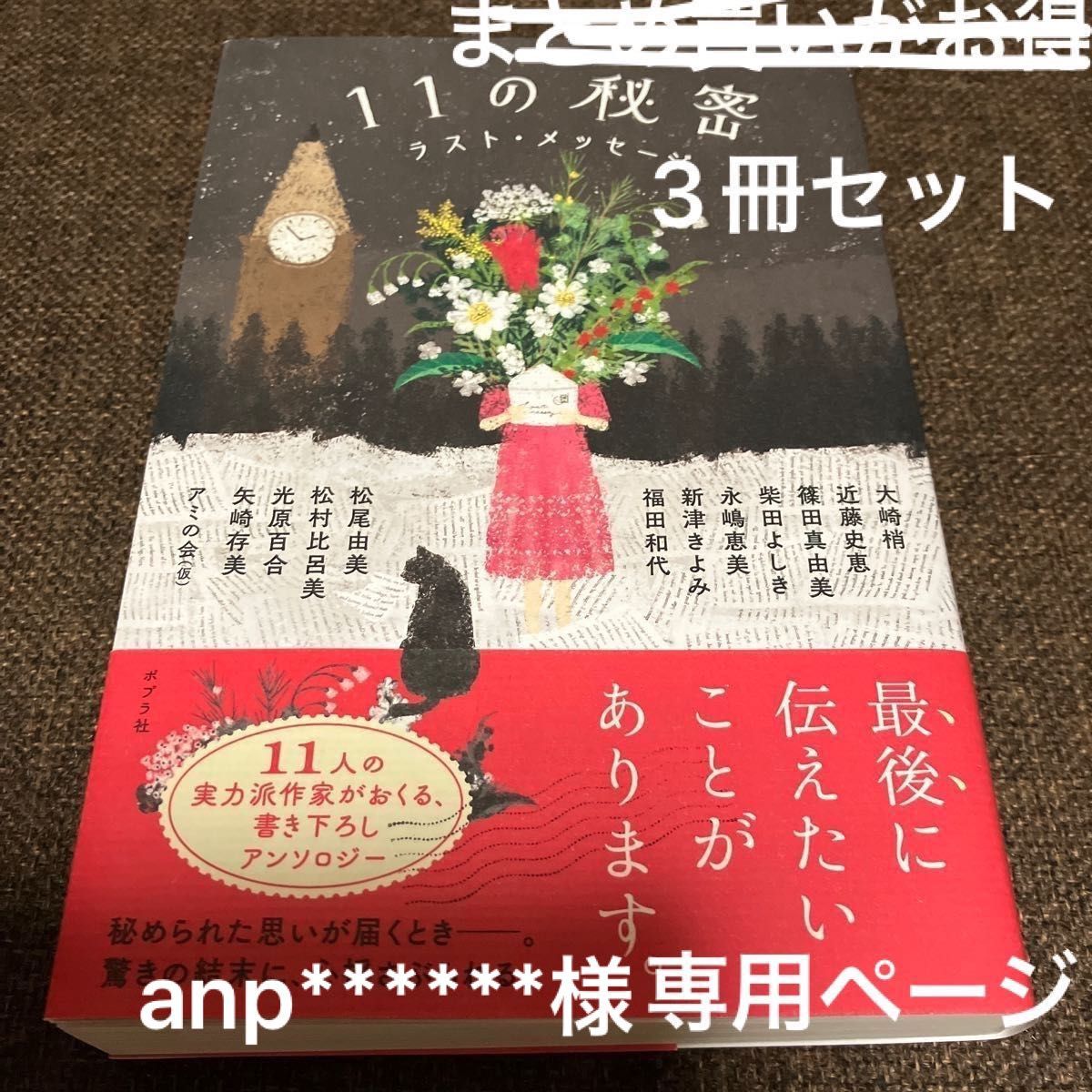 ☆anp******様専用ページ（3冊）☆１１の秘密　ラスト・メッセージ 、事故物件いかがですか？、ニャンニャンにゃんそろじー