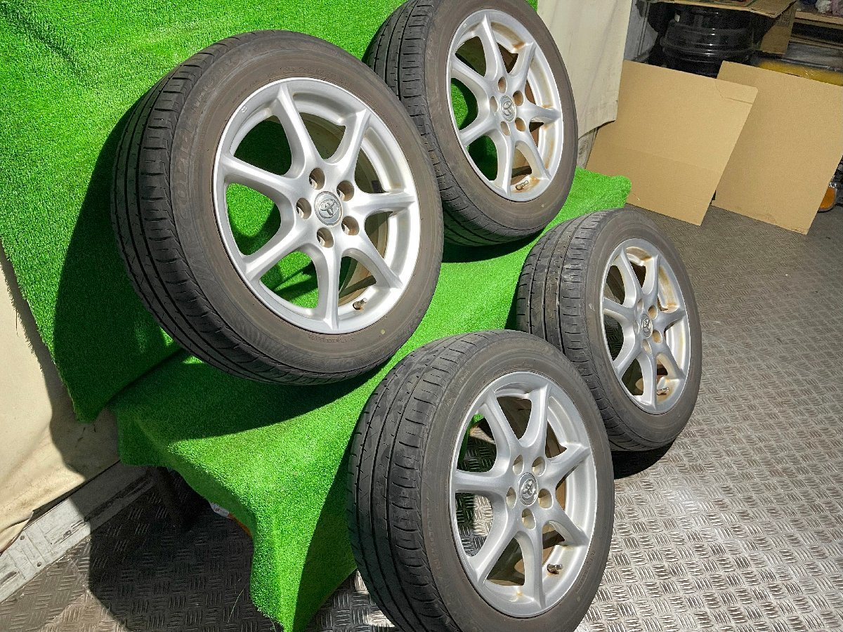 TOYOTA トヨタ ACR50 エスティマ 純正 17インチ 7.0J +50 PCD114.3 5H【215/55R17】ECOPIA 2019年製 4分山 夏 ラジアルタイヤ付4本セット！_画像2