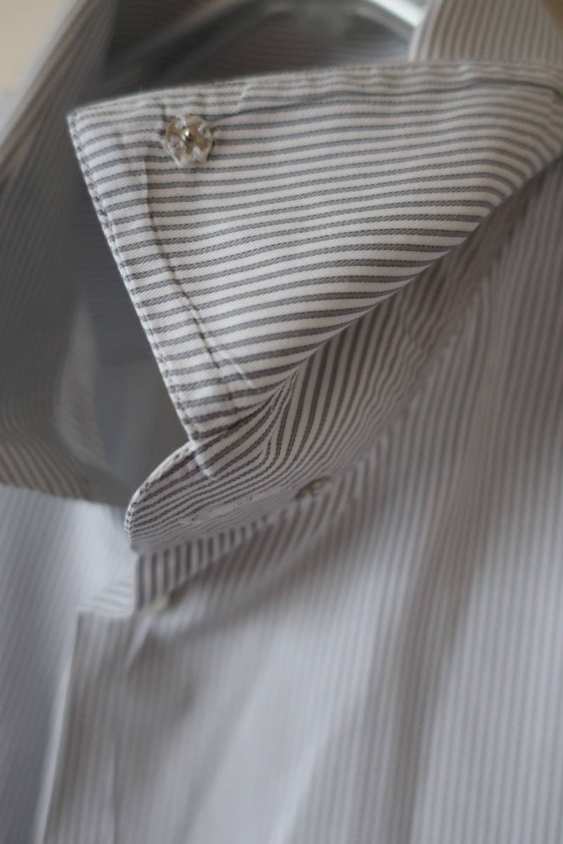 Armani (アルマーニ): 黒ラベル スナップダウン・ワイシャツ・サイズ18.5/46 _画像5