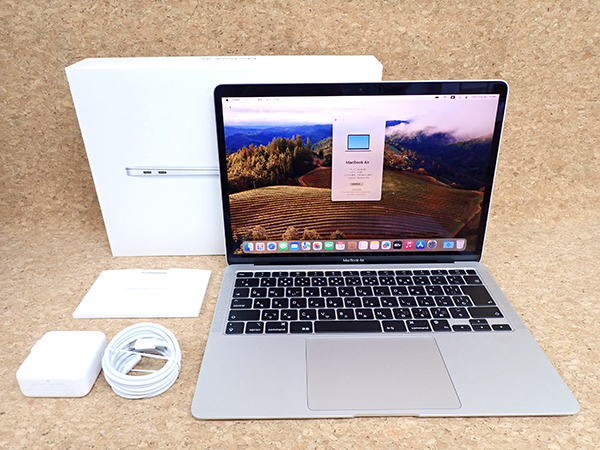 美品】MacBook Air MGN93J/A シルバー[13.3インチ Late 2020 M1チップ