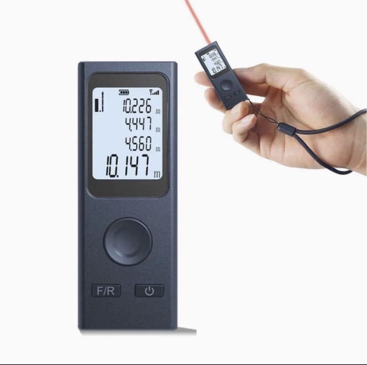 レーザー距離計 距離計測器 デジタル ミニ レーザー 高精度 USB充電式_画像1