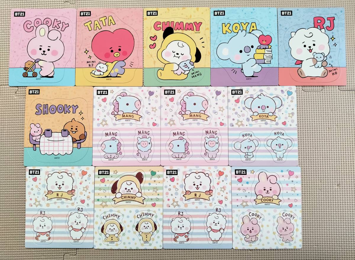 BTS 防弾少年団 BT21 公式グッズ LINEフレンズBT21 マグネットコレクション 13個セット ★_画像1