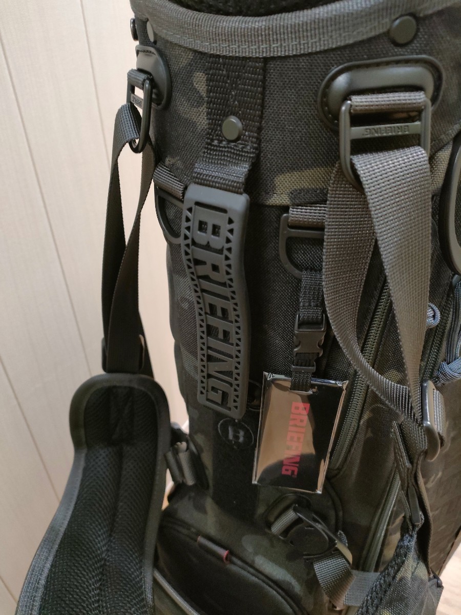 ★新品：未使用★BRIEFING ブリーフィング ゴルフ キャディバッグ CR-4 #02★マルチカモブラック MULTICAM  BLACK★BRG203D22