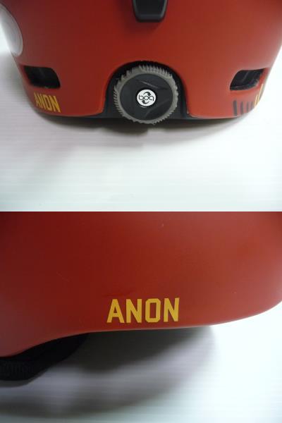 ■美品 ANON アノン ヘルメット HELO スノーボード Lサイズ 60-62cm レッド■_画像9
