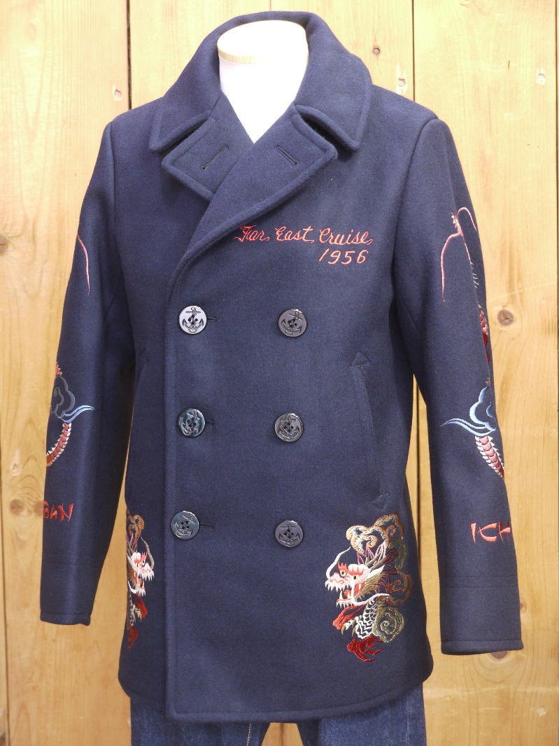  new goods Buzz Rickson's ska pea coat 30 anniversary commemoration model military jacket L BR15350 buzzrickson\'s