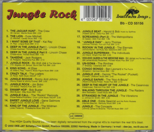 【新品/輸入盤CD】VARIOUS ARTISTS/Jungle Rock_(出品商品はシールド状態です)