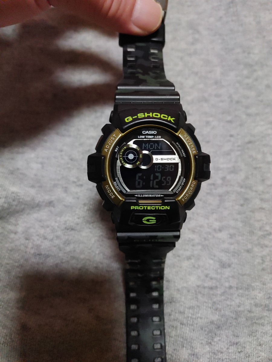 CASIO　G-SHOCK　カシオ　ジーショック　3422 GLS 8900 CM G-LIDE 廃盤　レア モデル ブラック　グリーン　ゴールド　迷彩　１円　スタート_画像1