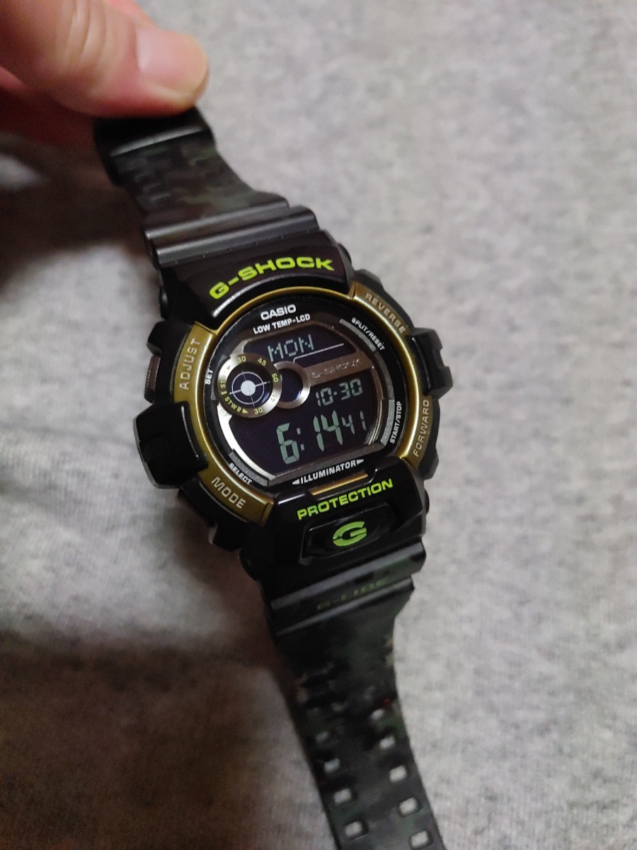 CASIO　G-SHOCK　カシオ　ジーショック　3422 GLS 8900 CM G-LIDE 廃盤　レア モデル ブラック　グリーン　ゴールド　迷彩　１円　スタート_画像9