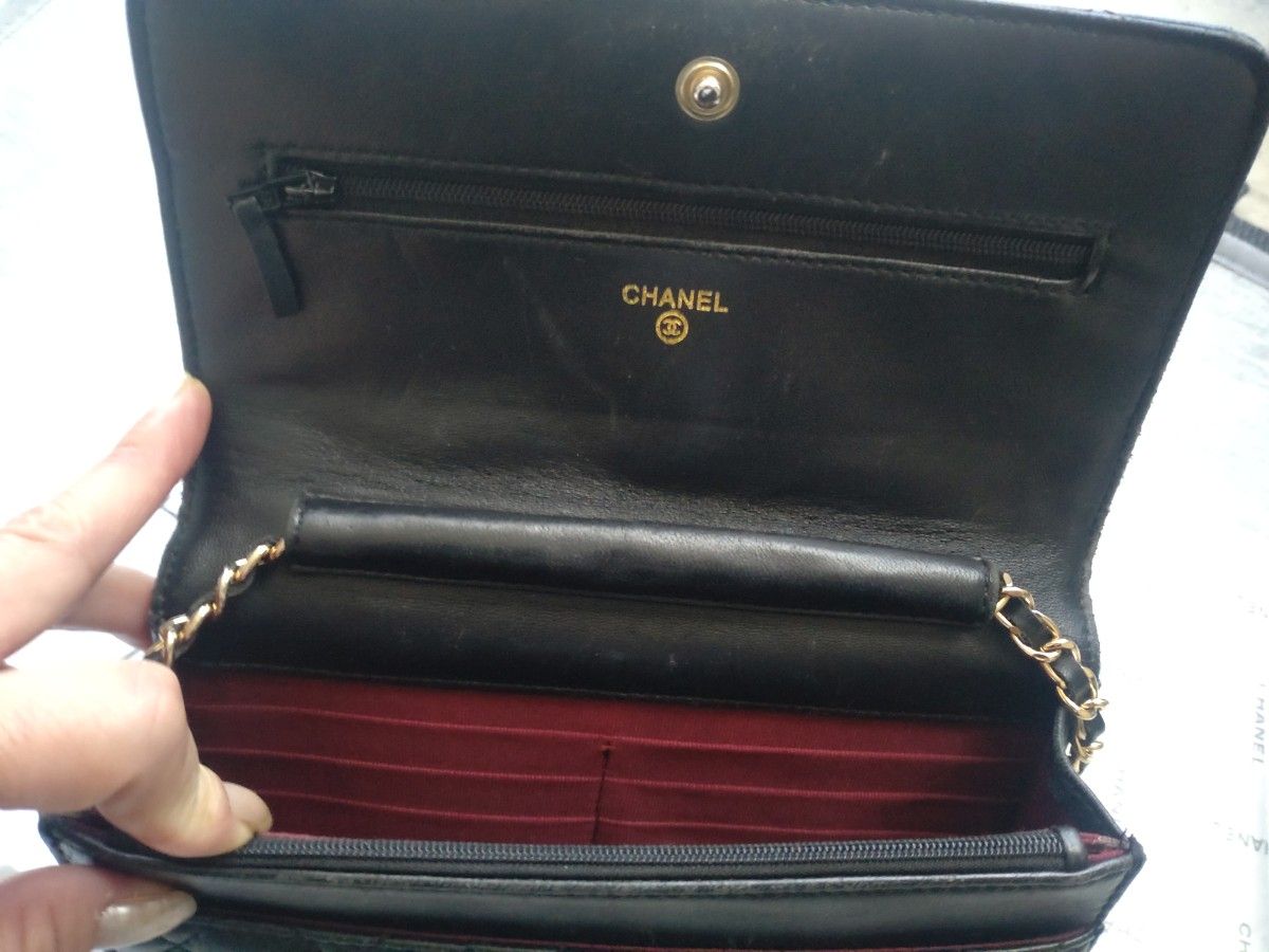 CHANEL ノベルティー チェーンウォレット CHANEL シャネルノベルティ 長財布 チェーンウォレット|Yahoo