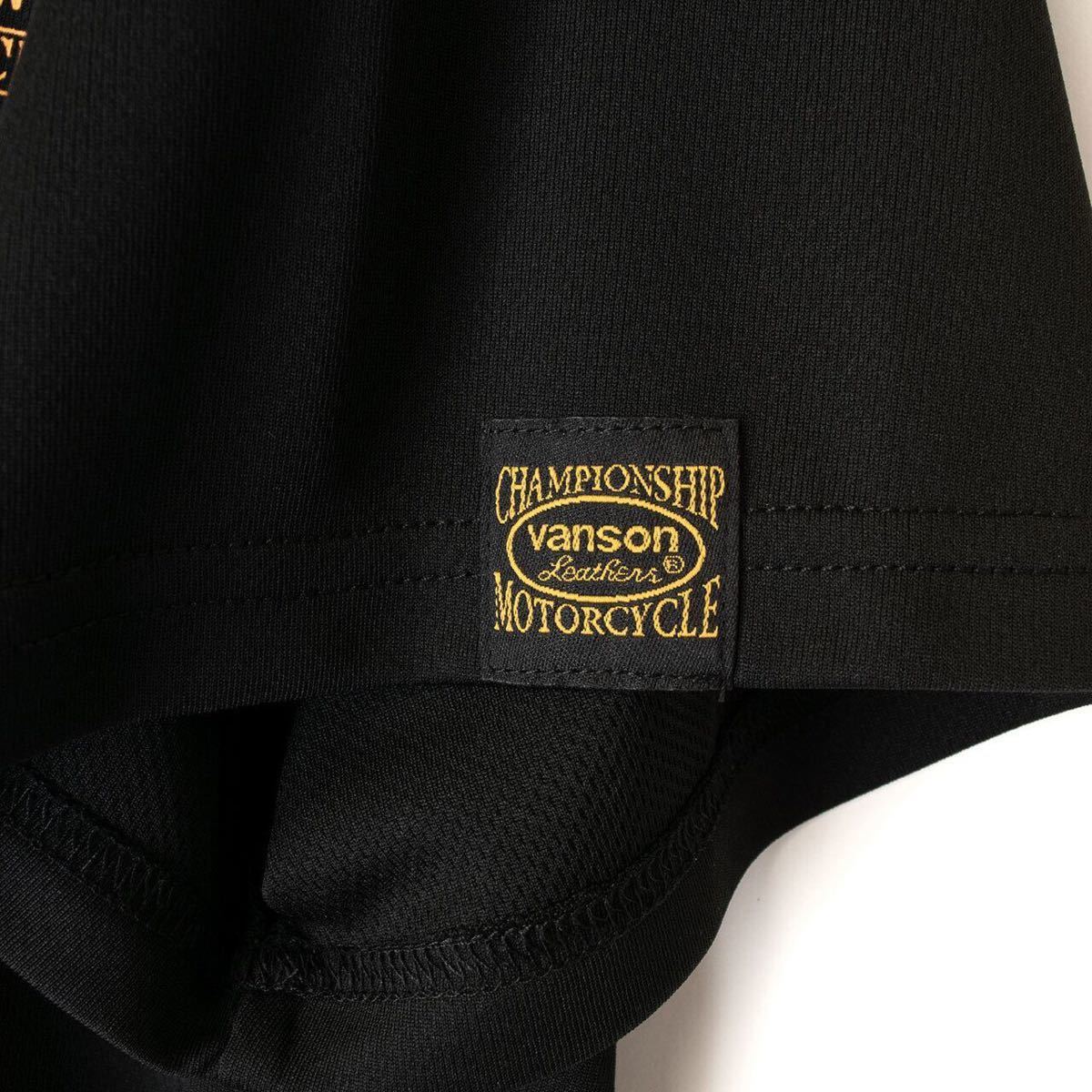 新品 未使用品 VANSON VS23806S Mサイズ ブランドロゴ入り プリントTシャツ メンズ バンソン 半袖 Tシャツ メッシュ A51018-2_画像7