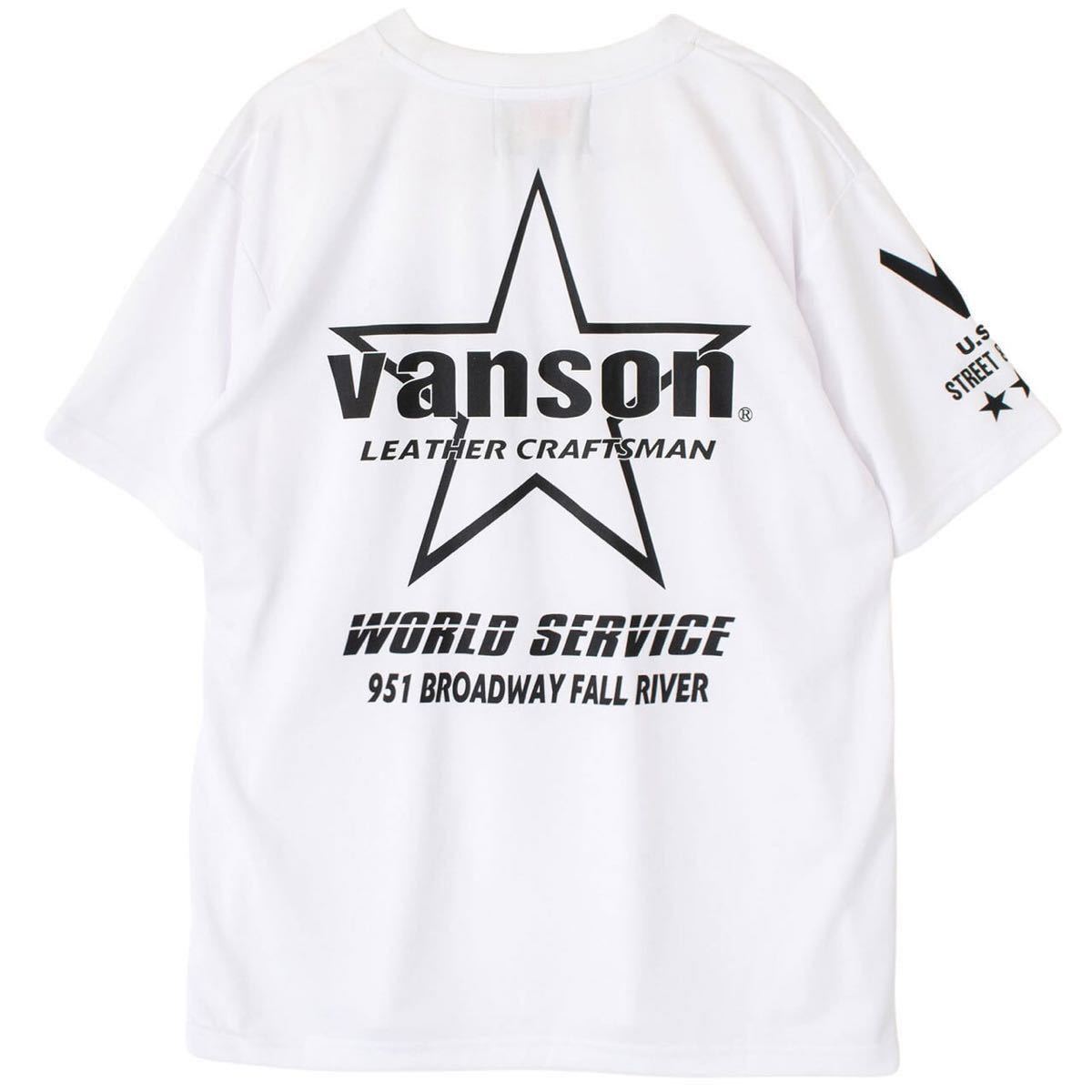 新品 未使用品 VANSON VS23805S 2XLサイズ ブランドロゴ入り プリントTシャツ メンズ バンソン 半袖 Tシャツ メッシュ A51018-7_画像5