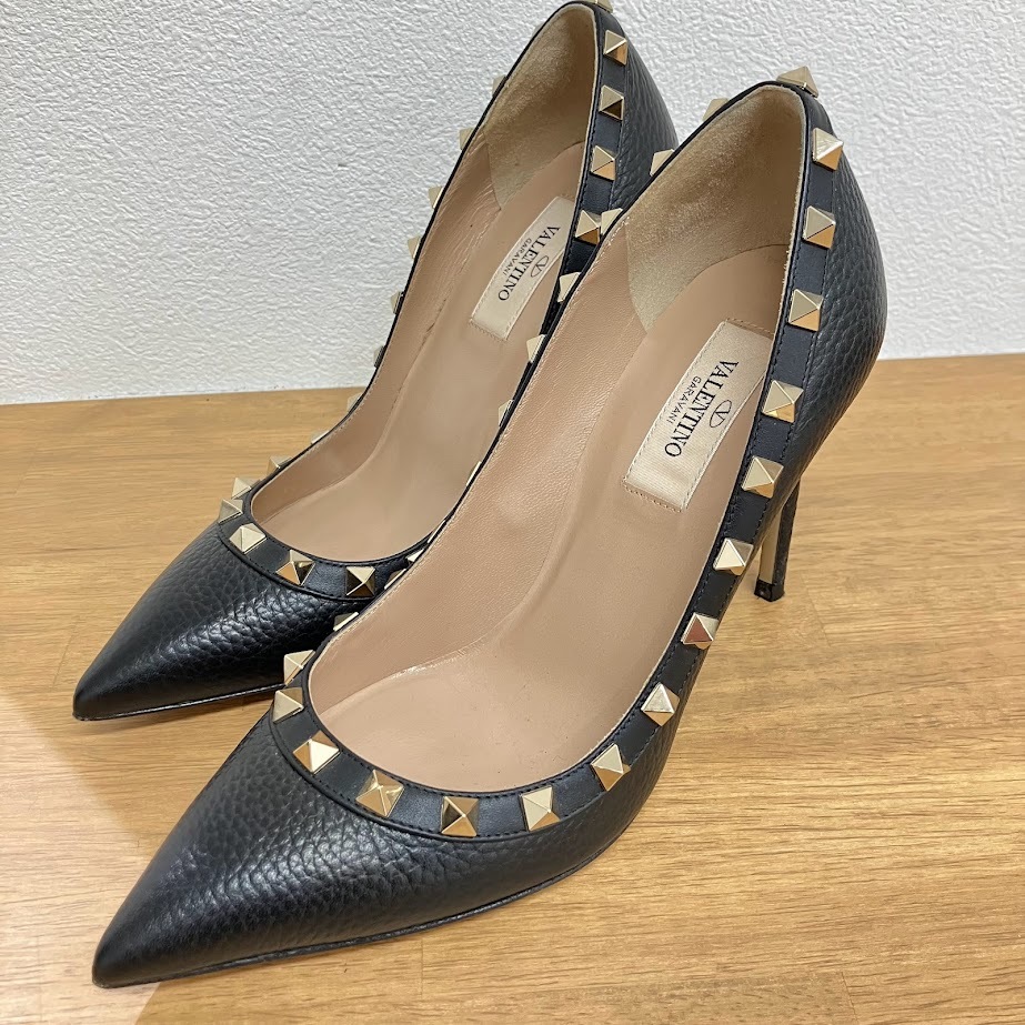 人気新品 VALENTINO GARAVANI ヴァレンチノ スタッズ パンプス サイズ