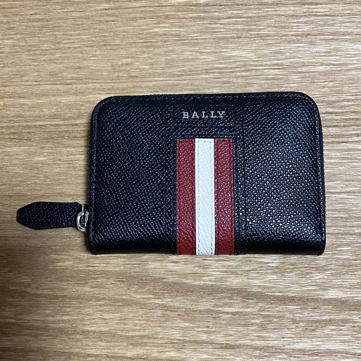 再値下げ！【BALLY】専用箱付　バリー　コインケース　小銭入　新品同様　未使用　レザー　メンズ  ジップアラウンド式ファスナー　