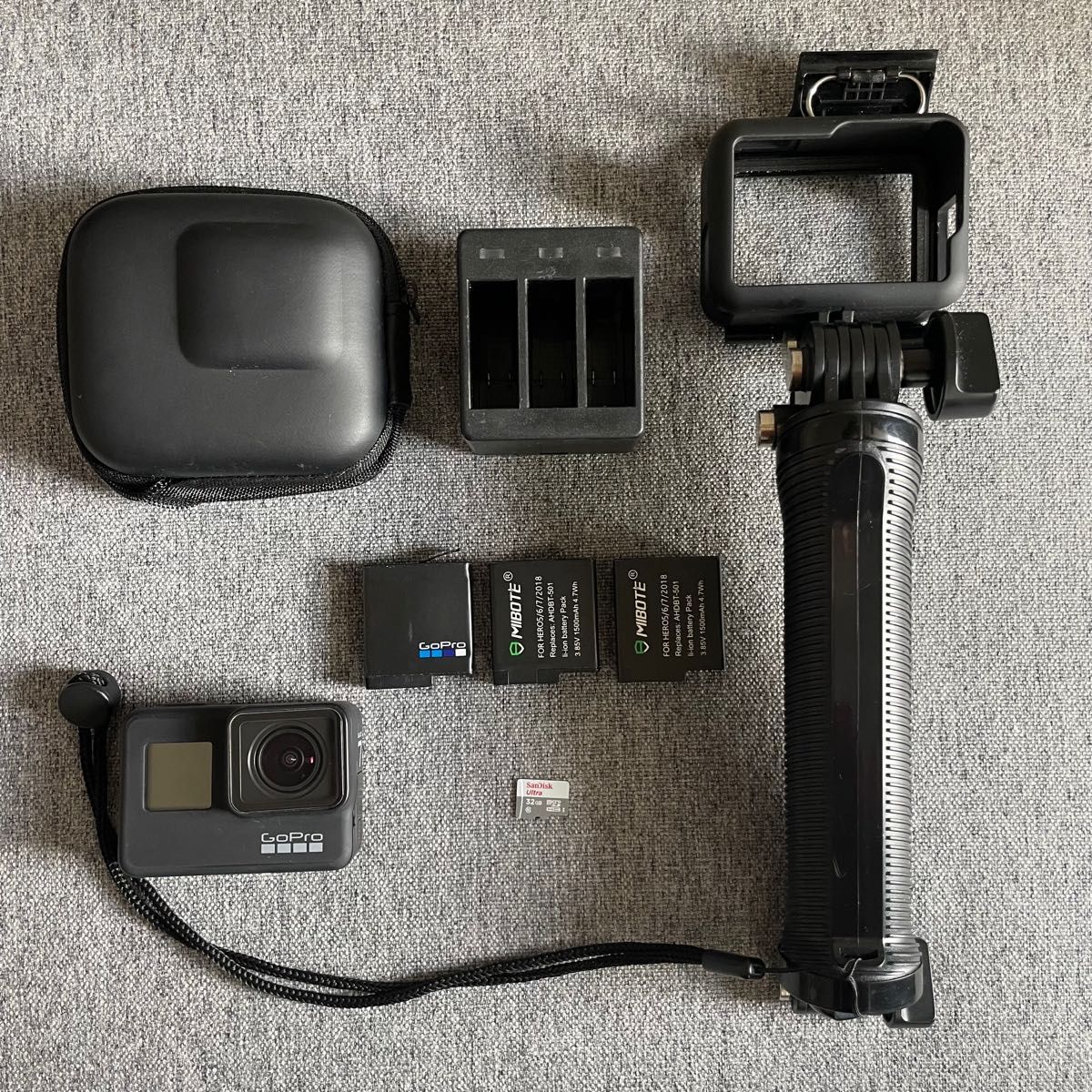 良品】GoPro/ゴープロ HERO7 Black アクションカメラ バッテリー 良品】GoPro/ゴープロ HERO7 Black アクションカメラ バッテリー