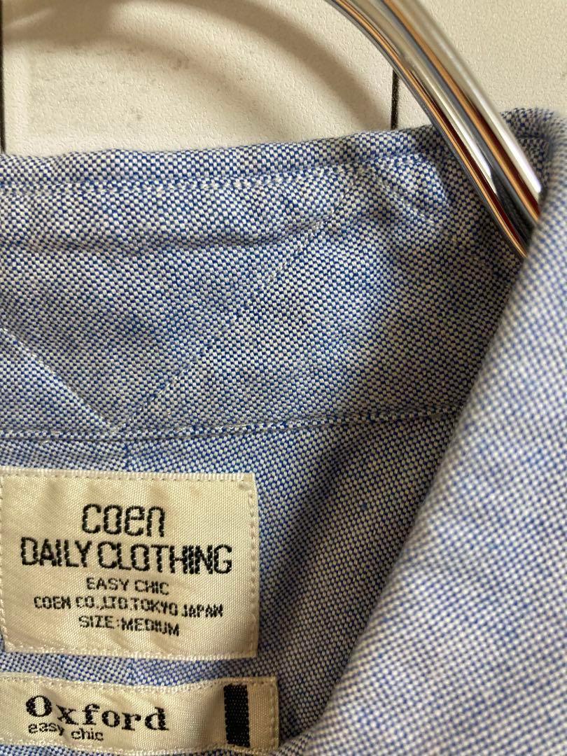 39a905 coen daily clothing ブルーワイシャツ　綿100