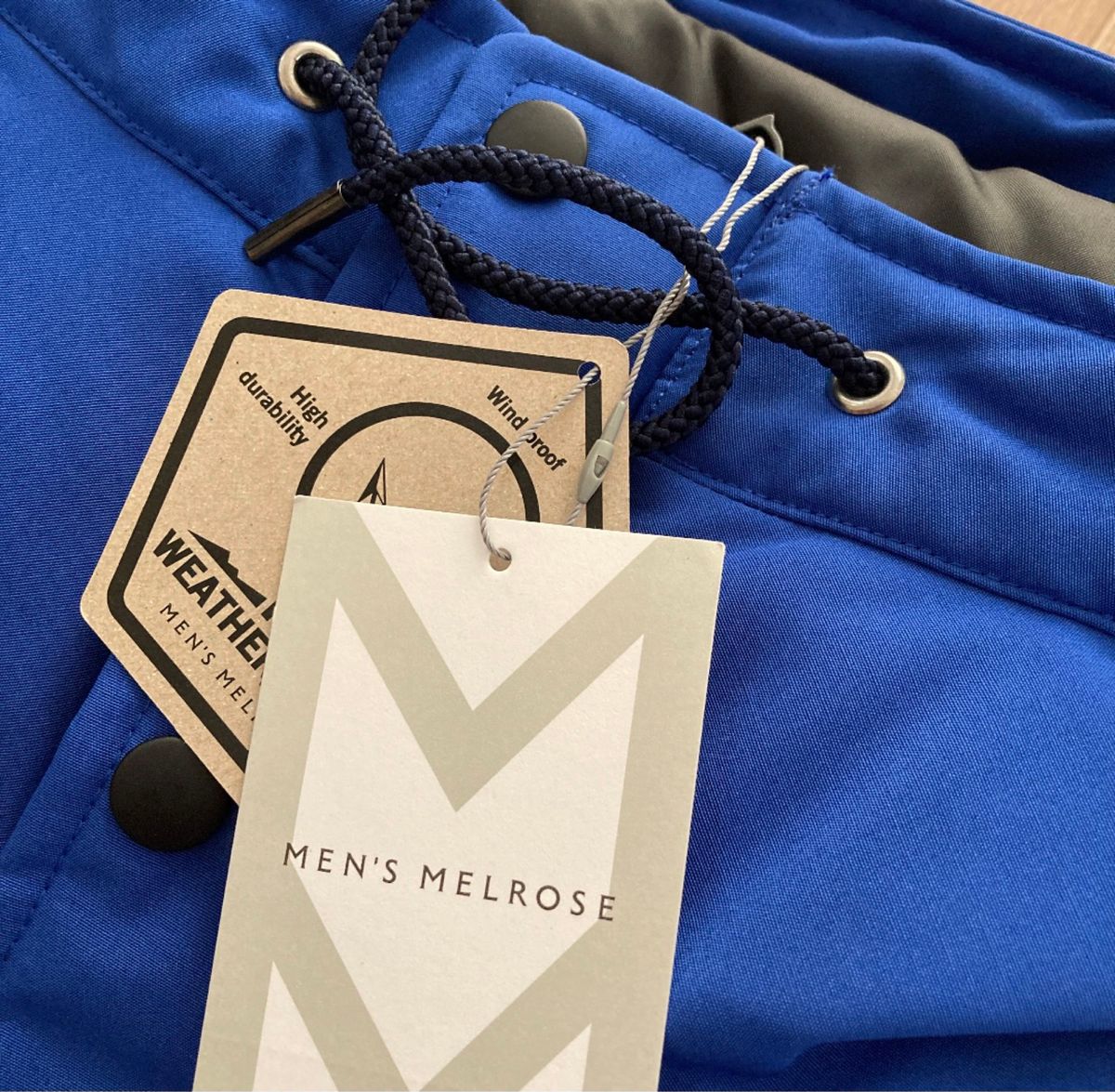 メンズメルローズ（MEN'S MELROSE）ハイカウントウェザーダウンブルゾン◆ツイカ　ジャケット定価41800円 