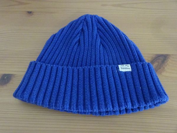 G TITICACA H チチカカ　レディース・メンズ　青色帽子　ニット帽　編み込みハット　サイズ５６cm〜５９cm　キャップ　帽子_画像5