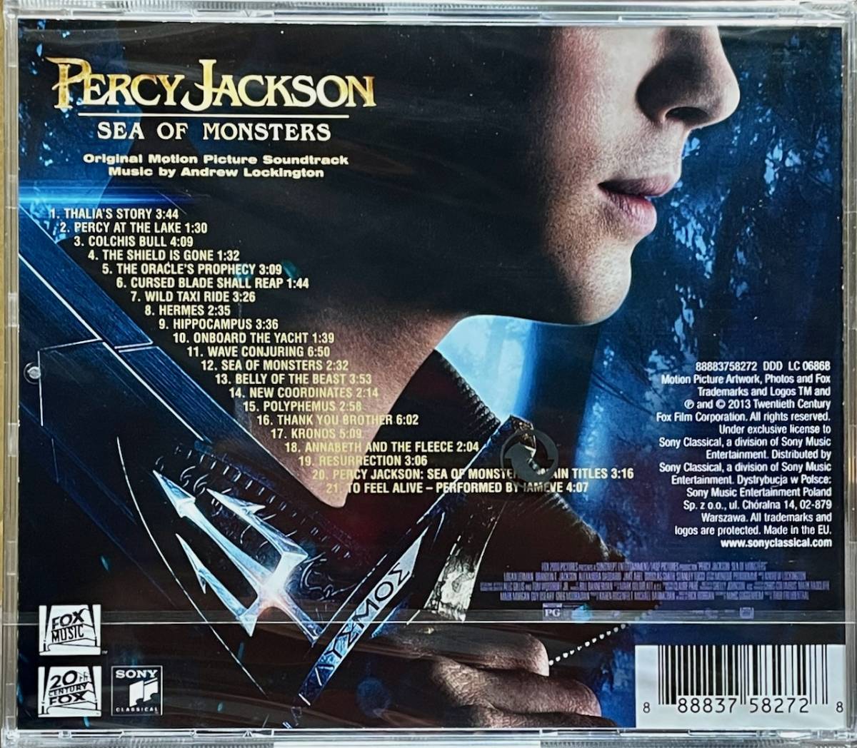 (FN6H)☆サントラ未開封/パーシー・ジャクソンとオリンポスの神々/魔の海/Percy Jackson: Sea Of Monsters/アンドリュー・ロッキングトン☆_画像2