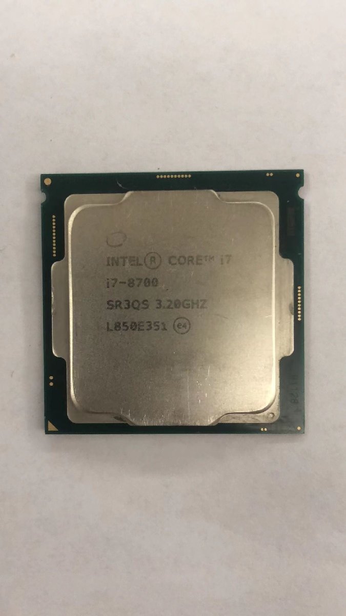 CPU インテル Intel Core I7-8700 プロセッサー 中古 動作未確認 ジャンク品 -8085_画像1