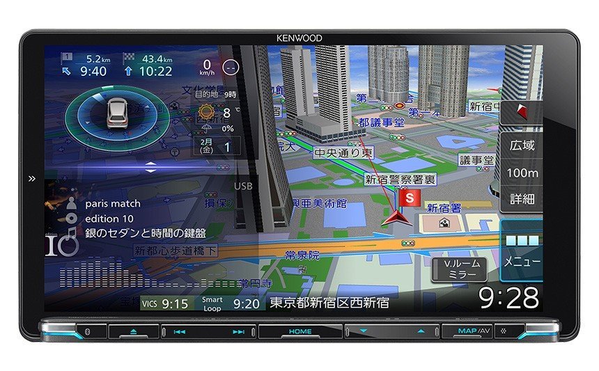 ☆未使用品☆カーナビゲーション 彩速 Sai-Soku TYPE M MDV-M906HDL KENWOOD ケンウッド_メーカーページより転載