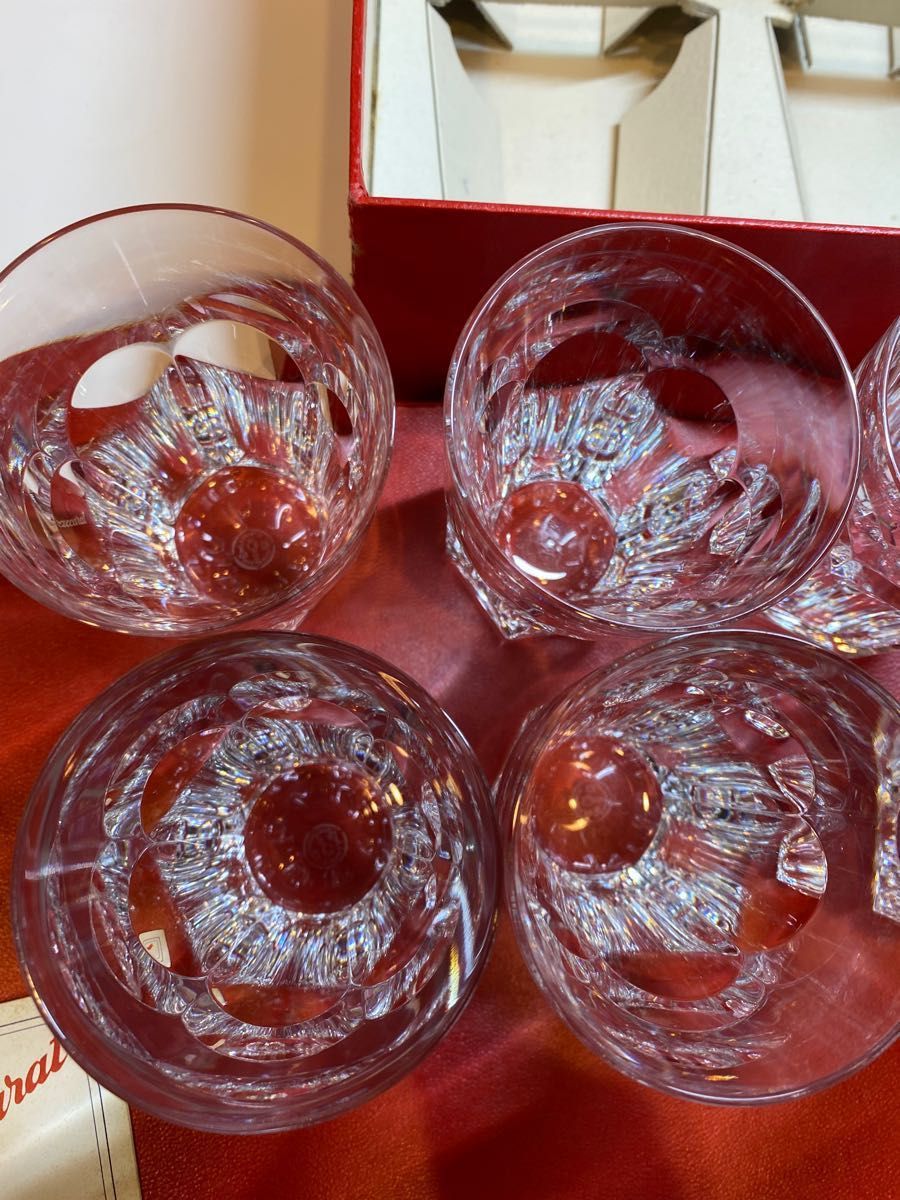 日曜日までに売り切り 未使用 美品 オールドバカラ グラス 6個 Baccarat アメリカンタンブラー ロックグラス
