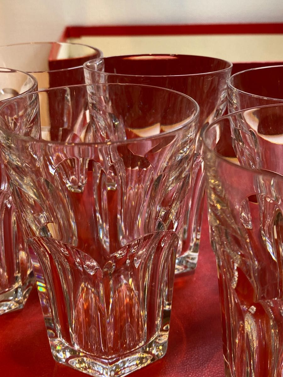 未使用　美品　オールドバカラ　グラス　6個　Baccarat アメリカンタンブラー ロックグラス