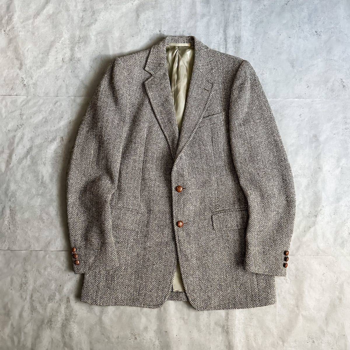 ヴィンテージ 80s USA製 Harris Tweed ハリスツイード ツイード